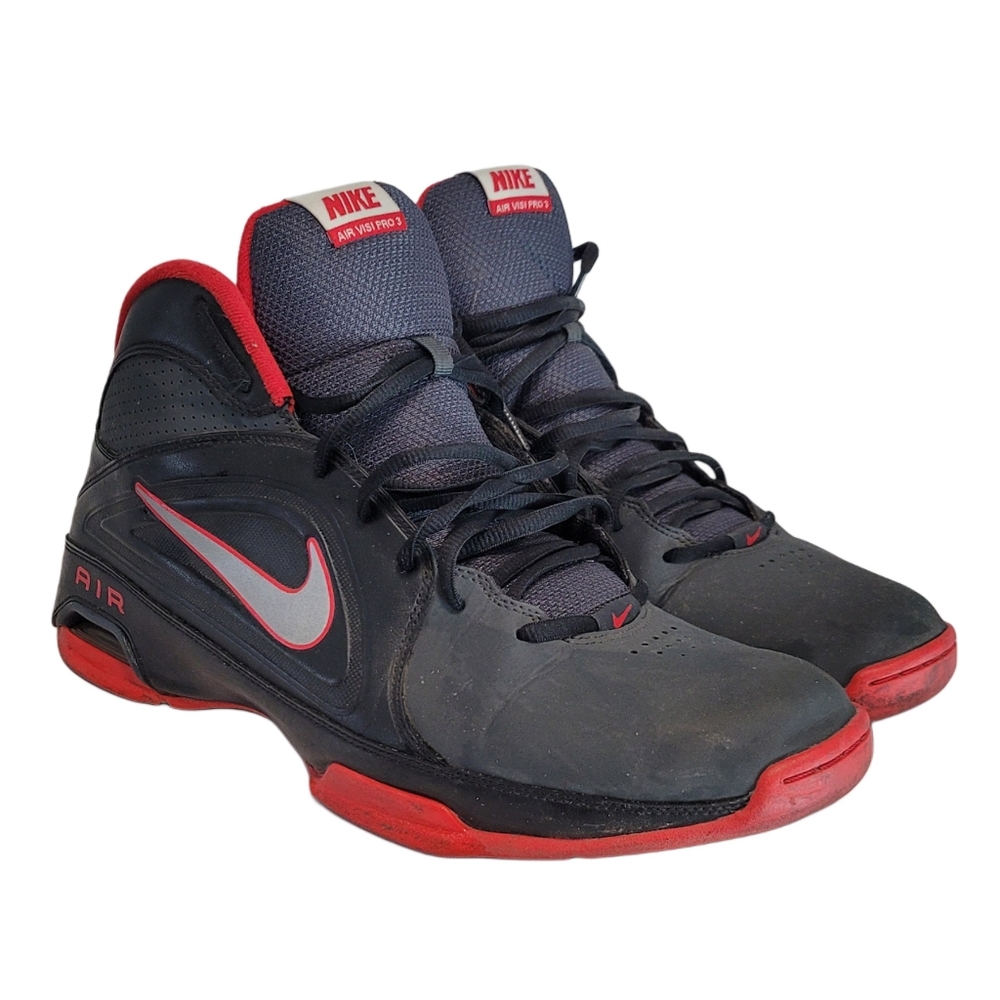 NIKE AIR VISI PRO 3 BLACK RED Size 13